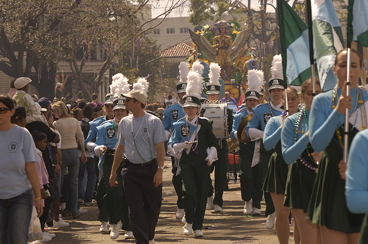 Tulane University Marching Band in 2006 Krewe of Rex parade Tulane University Marching Band in 2006 Krewe of Rex parade