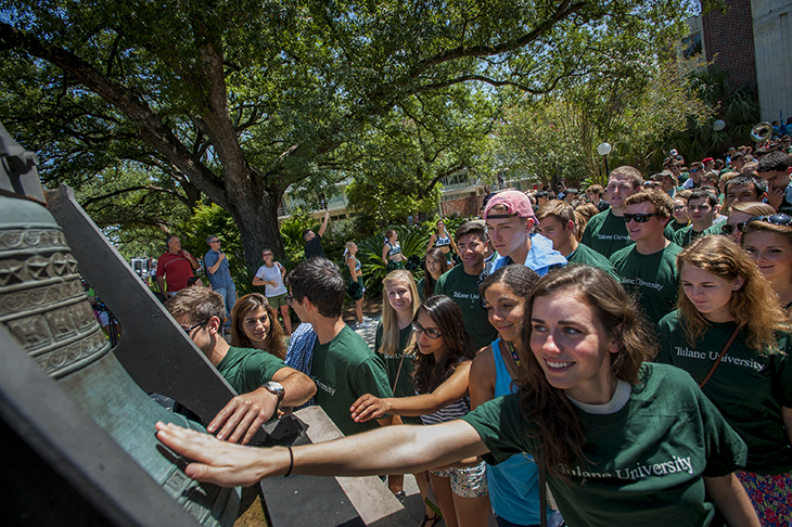 Convocation ceremony welcomes first-year students with Crescent City style. 