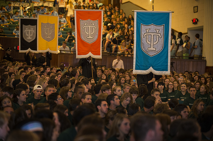 Convocation ceremony welcomes first-year students with Crescent City style. 