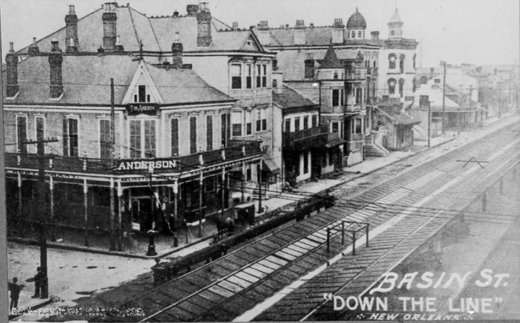 1910-era postcard of Storyville 1910-era postcard of Storyville