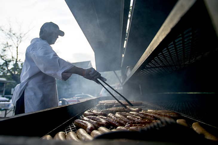 Food, friends and plenty of school spirit helped kick off the Green Wave football season. 