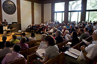 Scientists and government representatives met to discuss the ongoing science related to the Deepwater Horizon blowout.