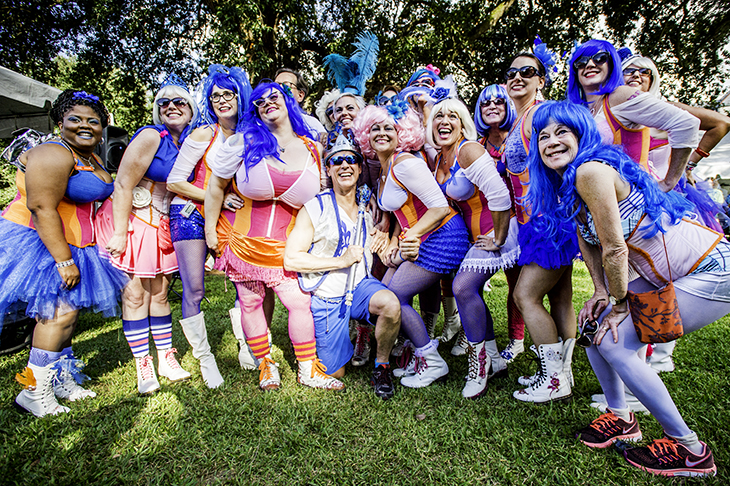 Runners, walkers and partiers took to the uptown campus to help in the fight against prostate cancer.