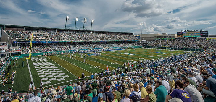 Football game in Yulman Stadium Football game in Yulman Stadium