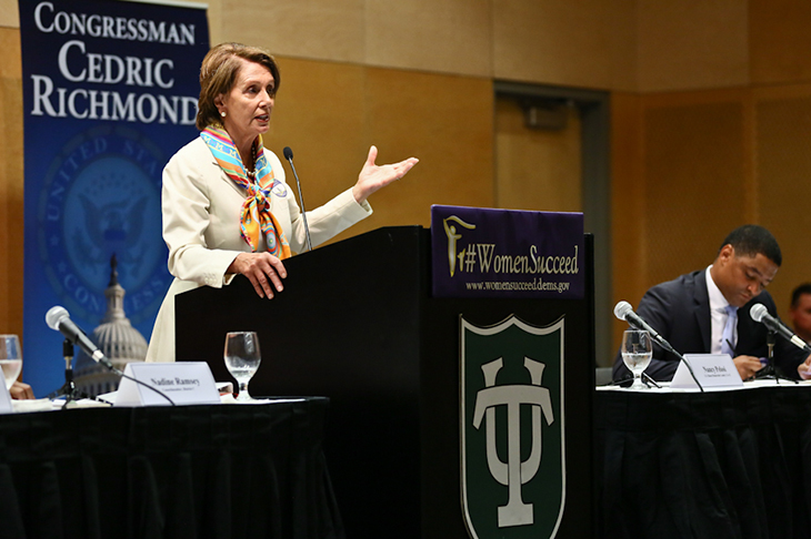 Nancy Pelosi speaks at Tulane University