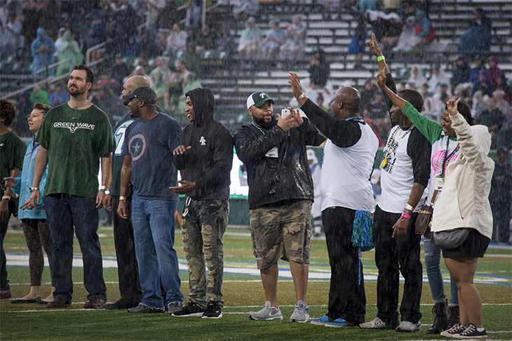 Members of the Green Wave