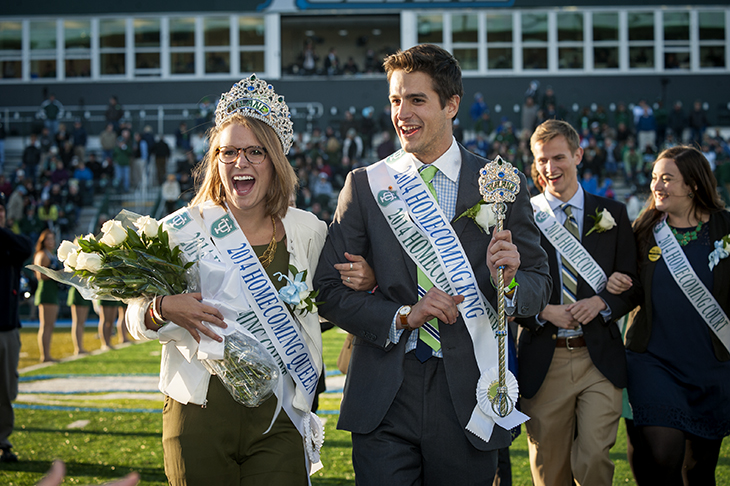 Green Wave fans converge on the Tulane University uptown campus for Homecoming 2014.
