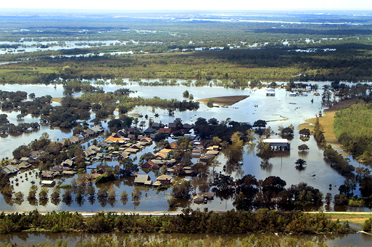 The Louisiana coastal community of Braithwaite was under water after Hurricane Isaac in 2012. (Photo by Jonathan Henderson) The Louisiana coastal community of Braithwaite was under water after Hurricane Isaac in 2012. (Photo by Jonathan Henderson)