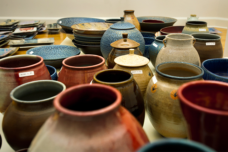 Each year, the Newcomb Art Department offers a vast array of hand-crafted ceramics pieces at its Holiday Studio Sale.
