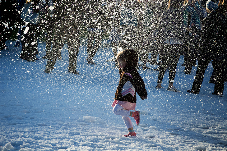  sunny with a patch of snow. 