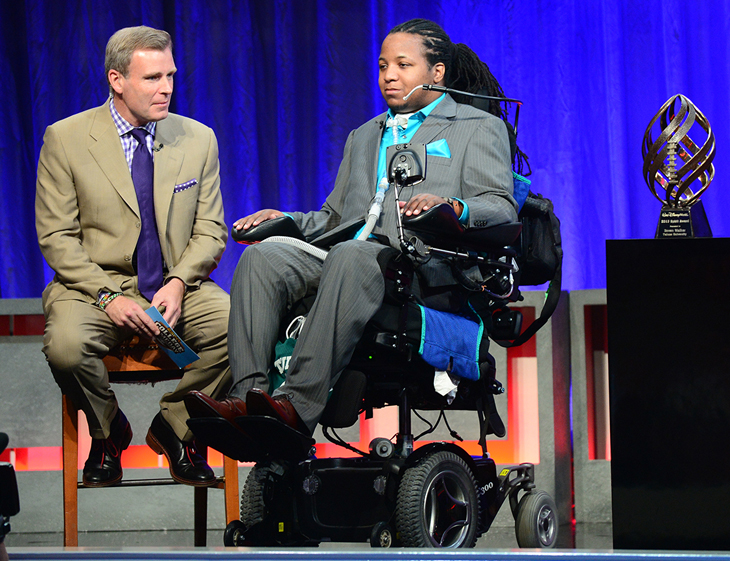 Devon Walker at the Disney Spirit Awards