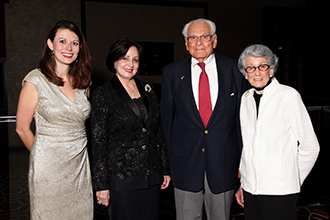 From left, Caroline Good, an adjunct assistant professor of Spanish, Gayle Benson, Dr. Gerald Berenson and Joan Berenson celebrate at a dinner honoring the Anti-Defamation League From left, Caroline Good, an adjunct assistant professor of Spanish, Gayle Benson, Dr. Gerald Berenson and Joan Berenson celebrate at a dinner honoring the Anti-Defamation League