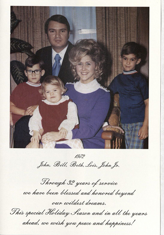 John Breaux family card