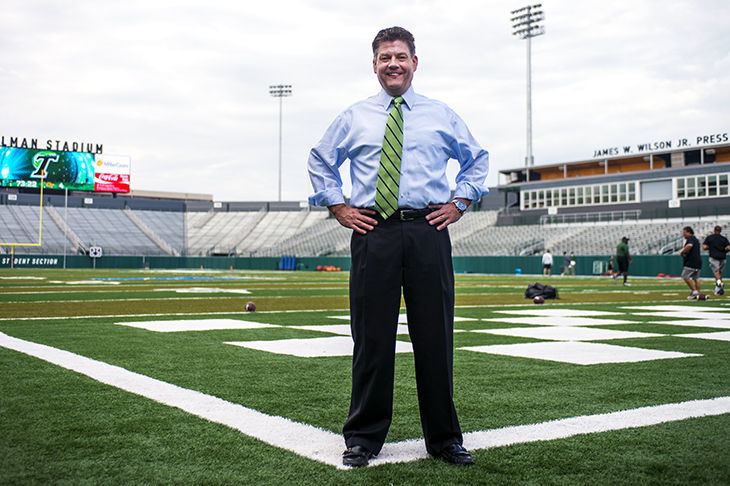 John Lange at Yulman Stadium John Lange at Yulman Stadium