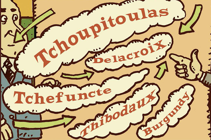 New Orleans language illustration New Orleans language illustration