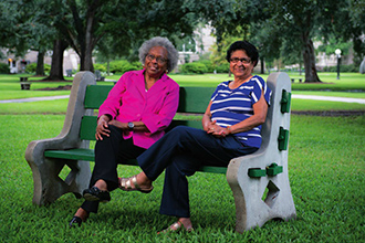 Pearlie Hardin Elloie and Barbara Guillory Thompson