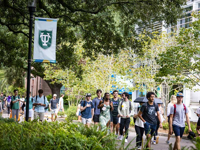 McAlister Way is once again busy with students, faculty and staff as the 2022 fall semester begins.