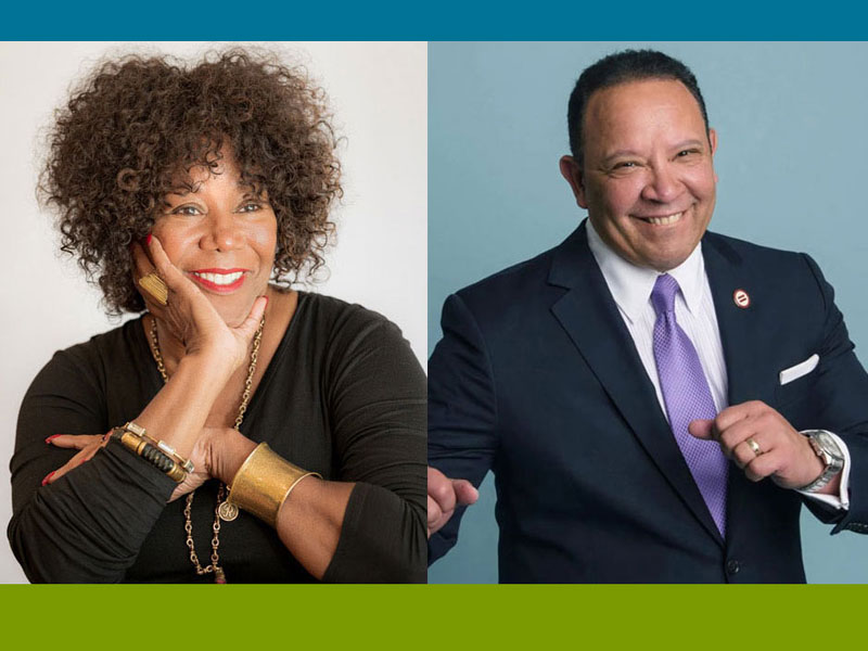 Ruby Bridges (left) and Marc Morial (right) will be the featured speakers in the next Presidential Speaker Series on Wednesday, July 22 from 5-6 p.m. 