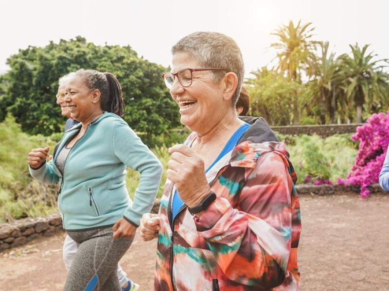 Seniors exercising 