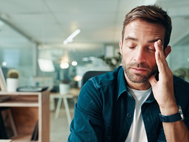Man with brain fog
