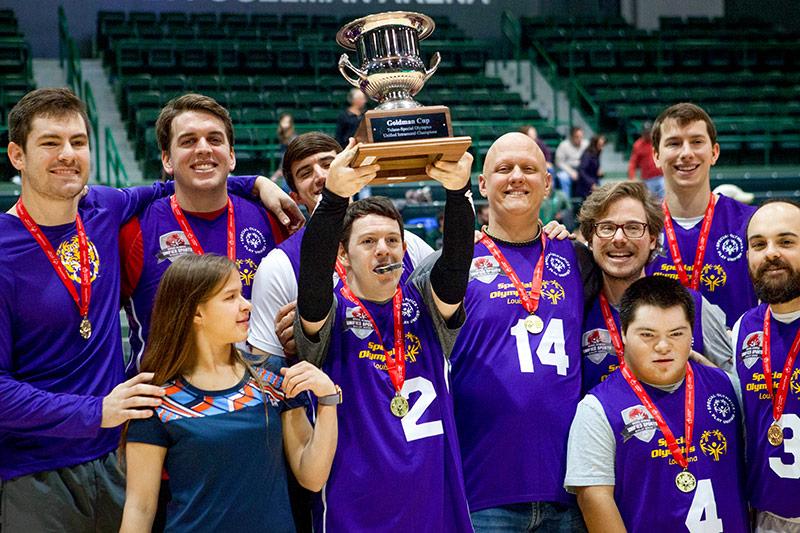 The Special Olympics Rivalry Basketball Game promotes fun and well-being through athletic competition.