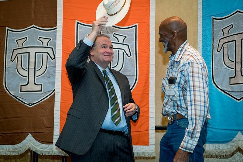 Tulane recognizes milestone employment anniversaries and the President’s Staff Excellence and Departmental/Team Excellence Award winners at a service recognition luncheon. Tulane recognizes milestone employment anniversaries and the President’s Staff Excellence and Departmental/Team Excellence Award winners at a service recognition luncheon.
