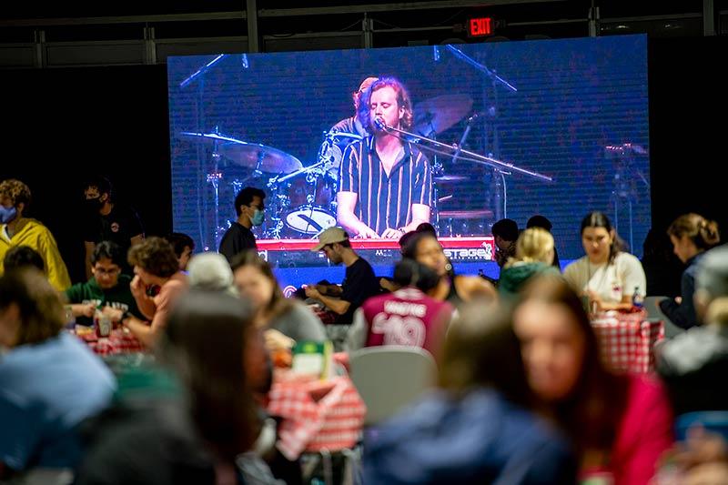 Richard Rourke and the Voodoo Collective perform live from the Joy Theatre during the indoor festival.