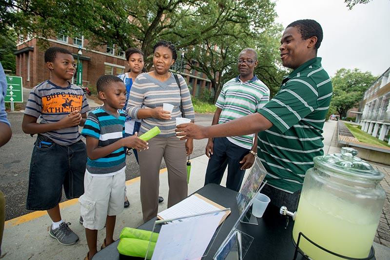 Tulane’s uptown campus is abuzz with incoming students and their families.