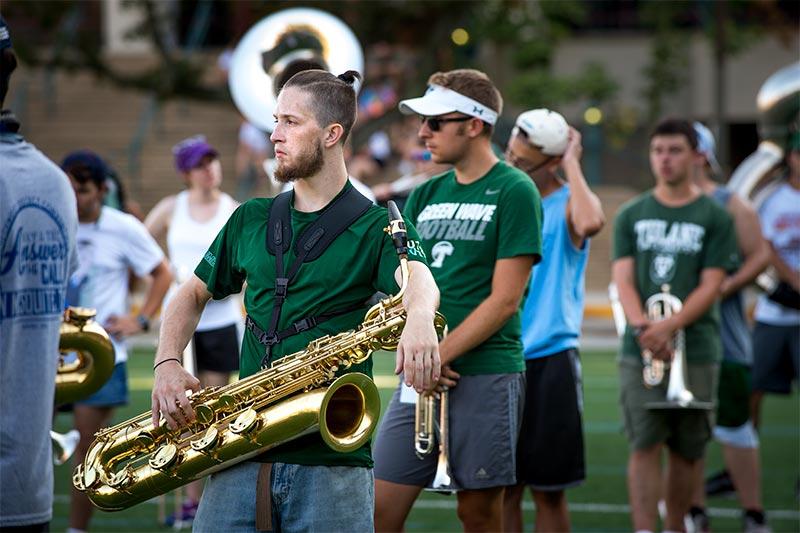 Band Camp is instrumental to the success of the Tulane University Marching Band.