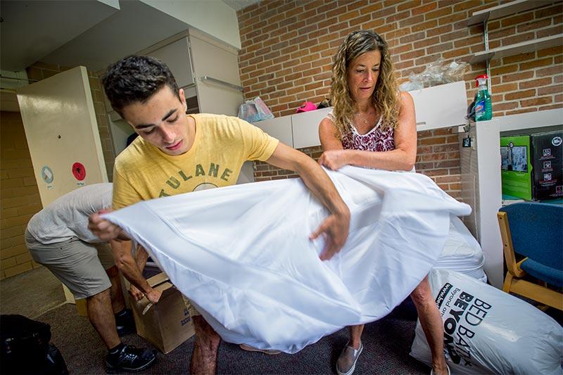 A successful move-in is a well choreographed dance with boxes, bins and books.