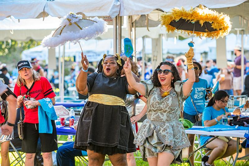 Feeling blue is a good thing at the NOLA Bluedoo benefit for prostate cancer research.