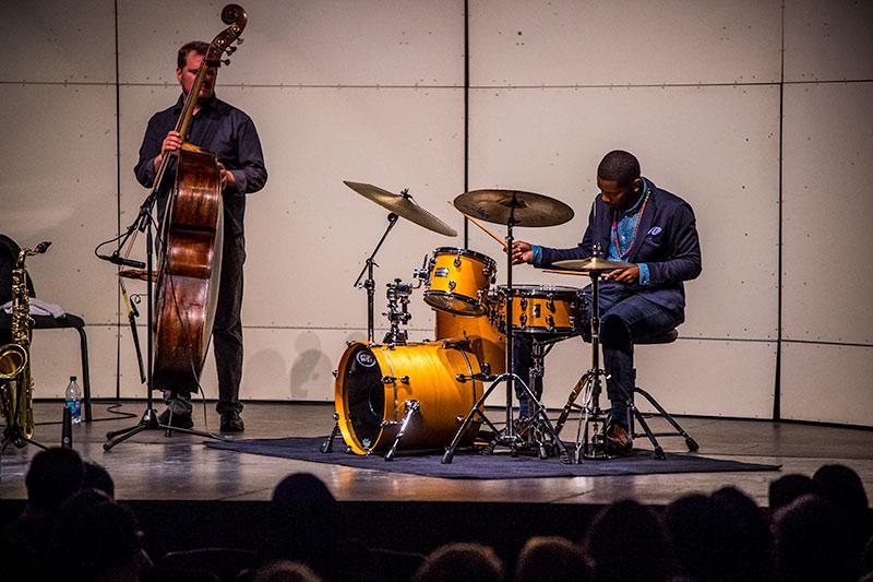 Legendary bandleader, educator, NEA Jazz Master, and patriarch of one of New Orleans' most renowned musical families, Ellis Marsalis performed his annual free concert at Tulane on Thursday night presented by the Lagniappe Series of Newcomb-Tulane College. Legendary bandleader, educator, NEA Jazz Master, and patriarch of one of New Orleans' most renowned musical families, Ellis Marsalis performed his annual free concert at Tulane on Thursday night presented by the Lagniappe Series of Newcomb-Tulane College.