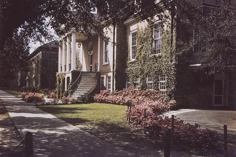 The Tulane Student Center sits on the site now occupied by Percival Stern Hall.