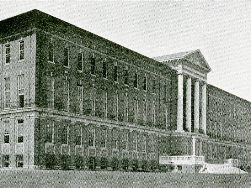 Newcomb Hall, designed by James Gamble Rogers as the academic and administration building for Newcomb College, opened in 1918. 