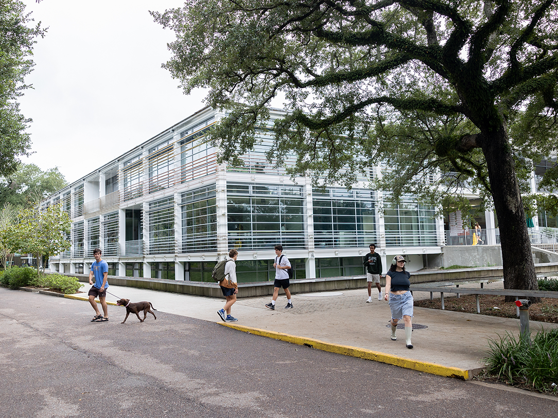 Students on McAlister Place