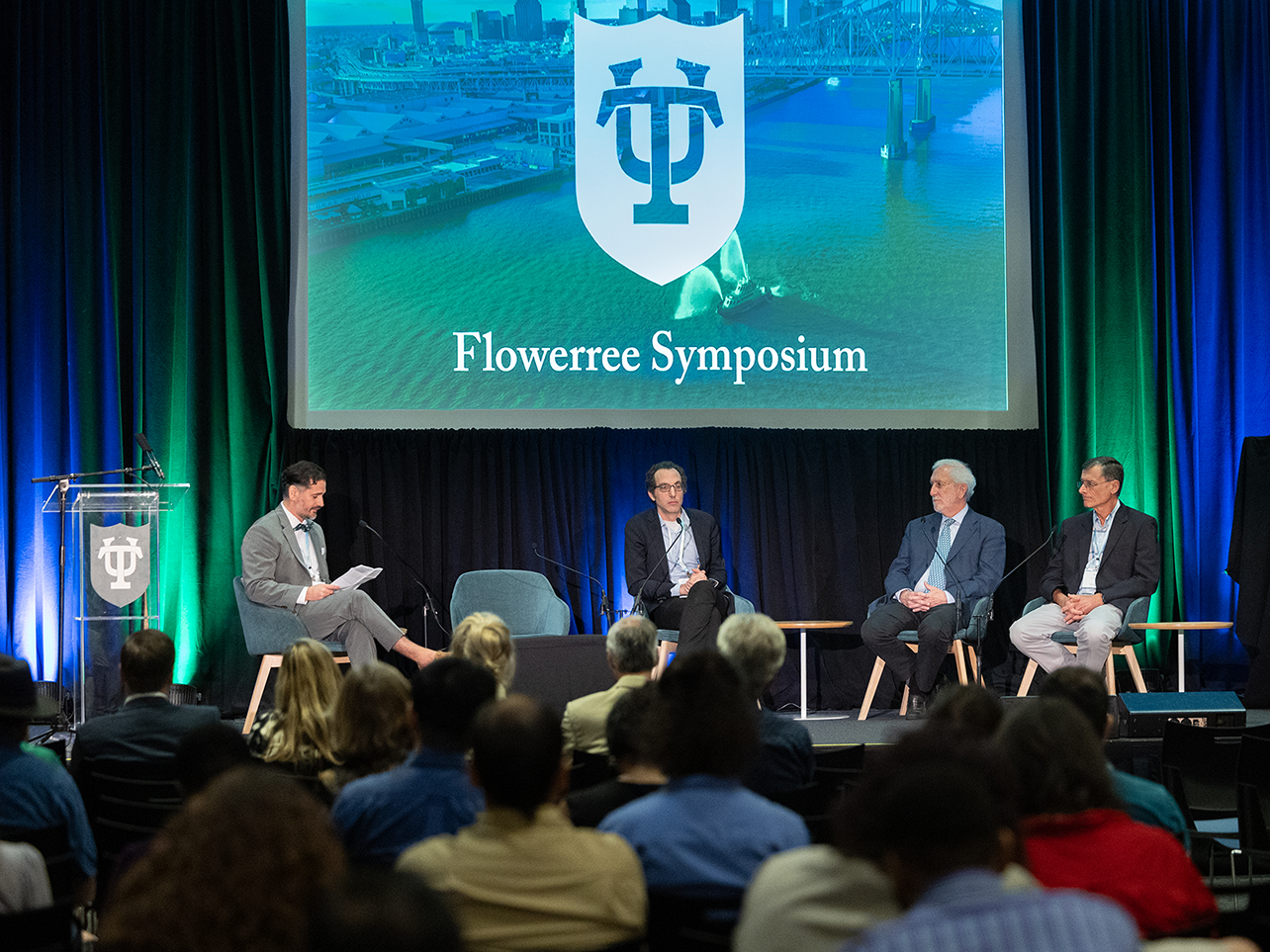 anel discussion at the Flowerree Symposium, from left to right: Sönke Dangendorf, Robert Kopp, Donald Boesch and Rick Luettich