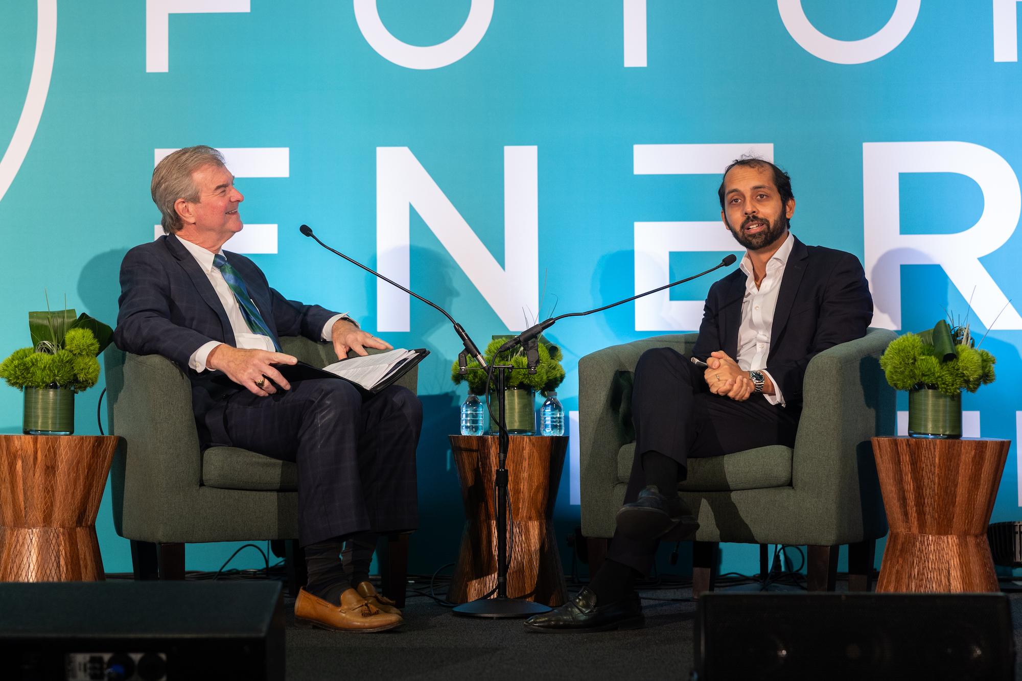 Pierre Conner and Aniket Shah at Future of Energy Forum