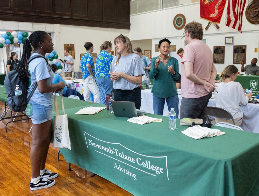 First-generation students were celebrated at an event at the Navy Building on the uptown campus. 