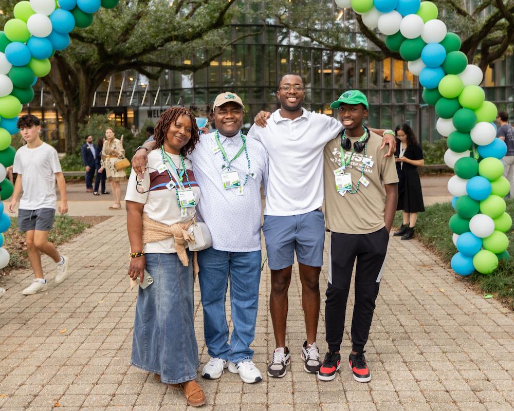 Families pose during Wave Weekend '24