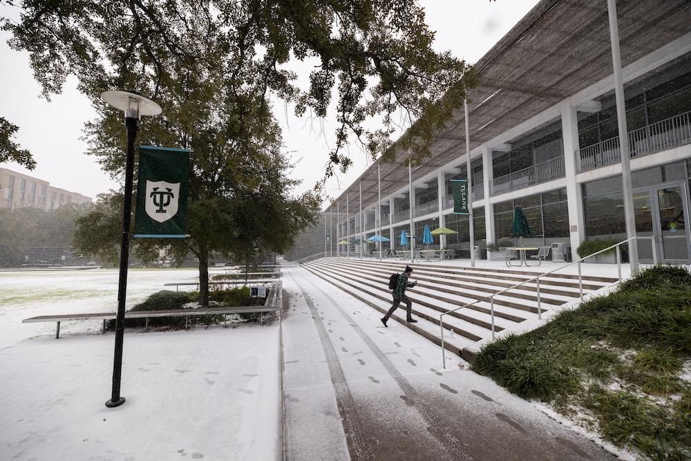 The Commons on a snow day 