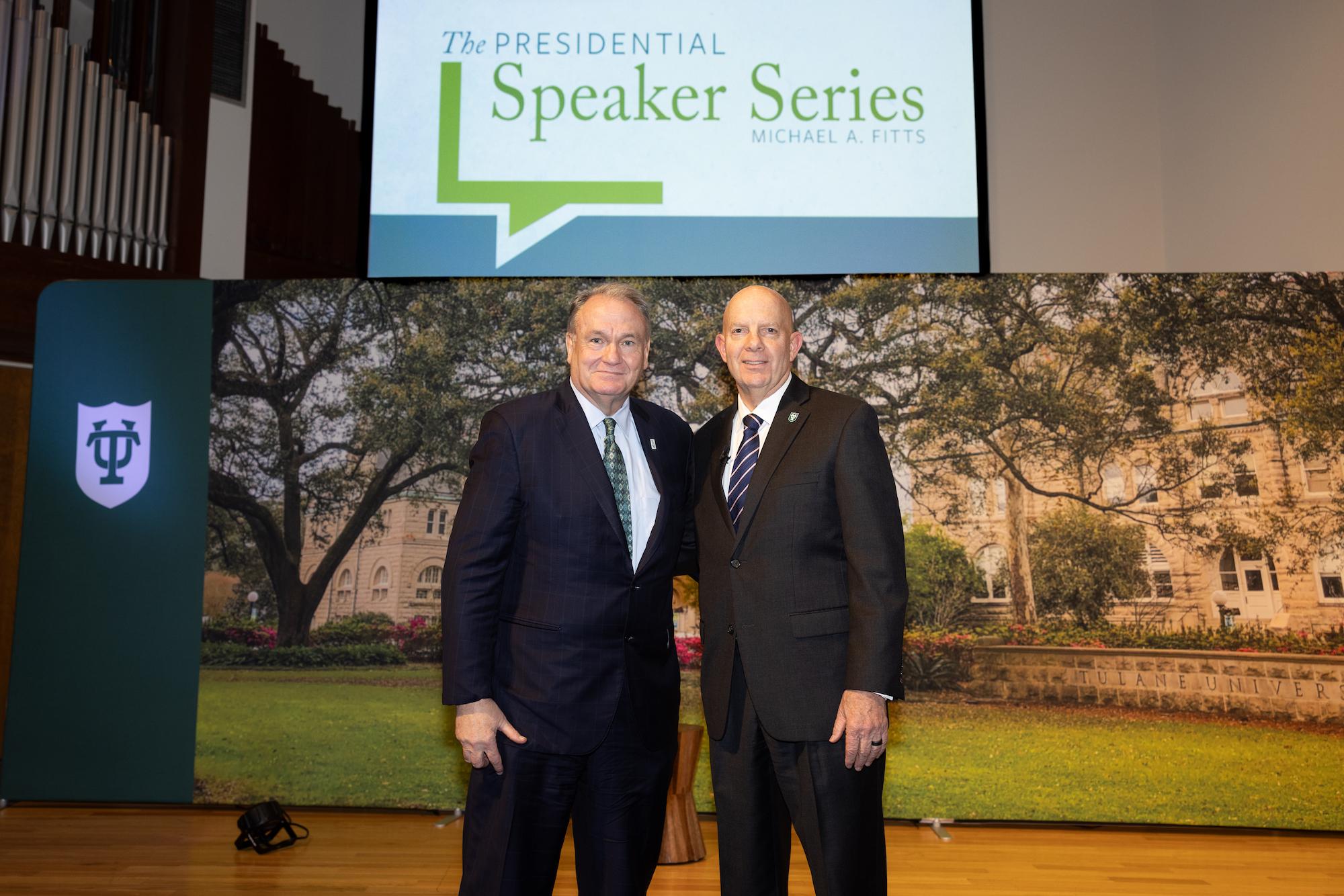 President Fitts and Gen. David Berger