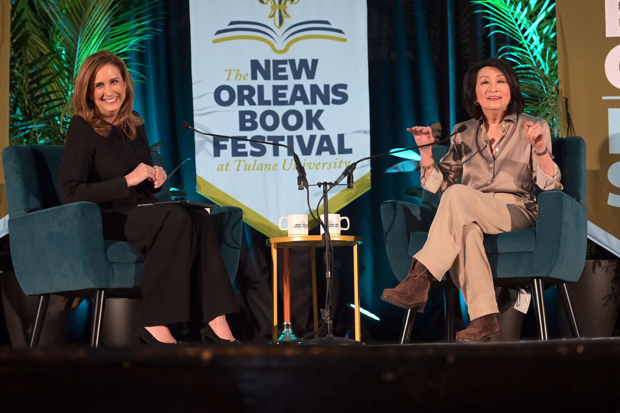 Connie Chung (right) at Book Fest 2025