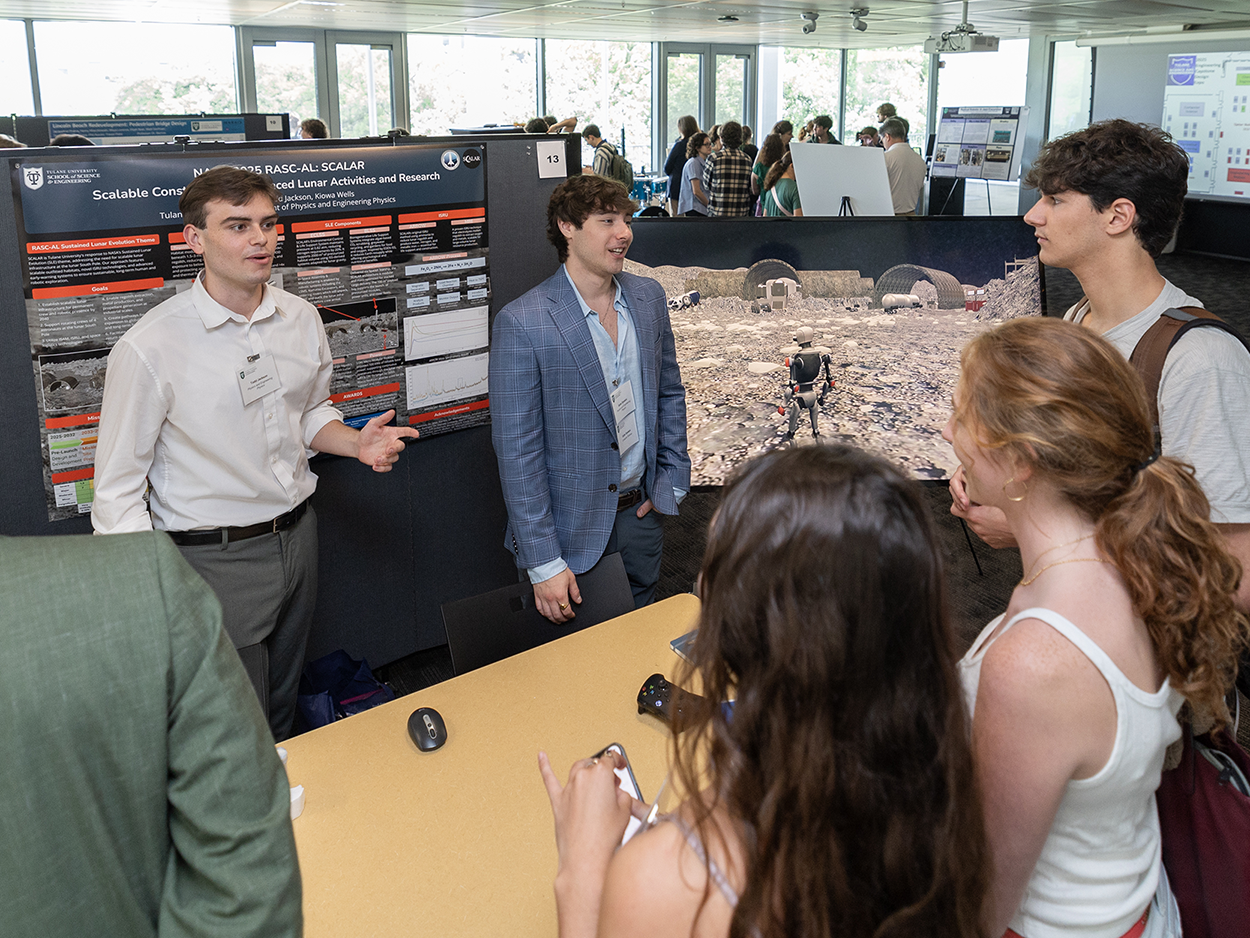 Todd Jackson and Gabriel Epstein presenting a poster