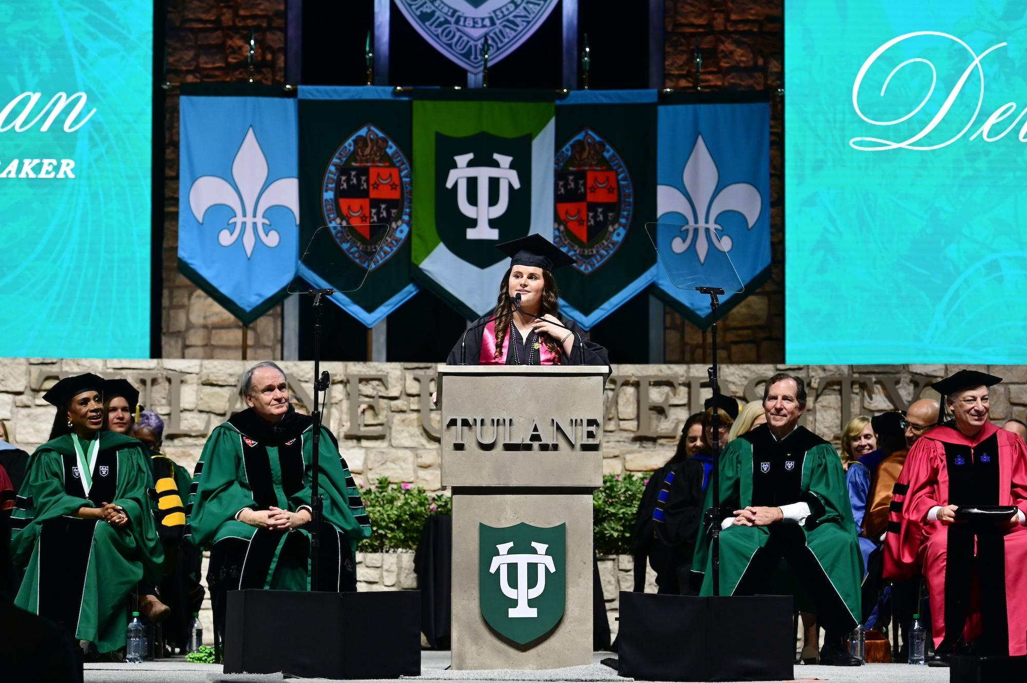 Student speaker Devin Goldman Student speaker Devin Goldman