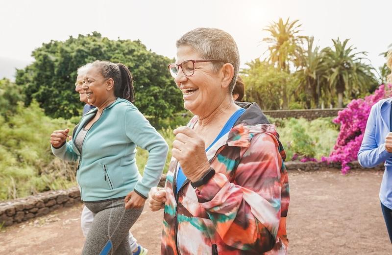 Seniors exercising 
