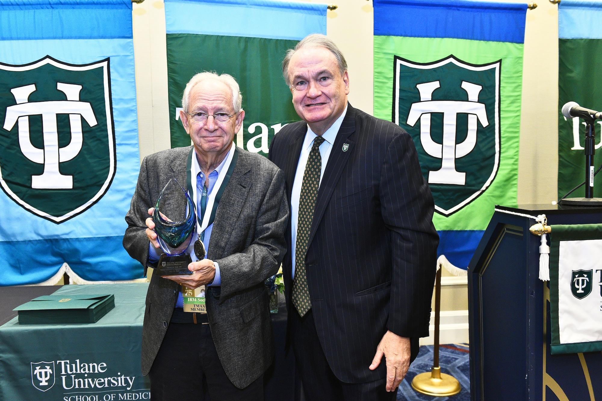 Steven Paul and President Mike Fitts