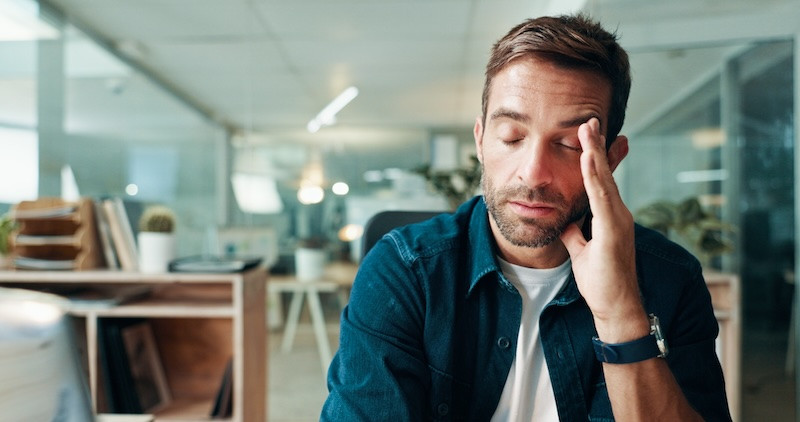 Man with brain fog