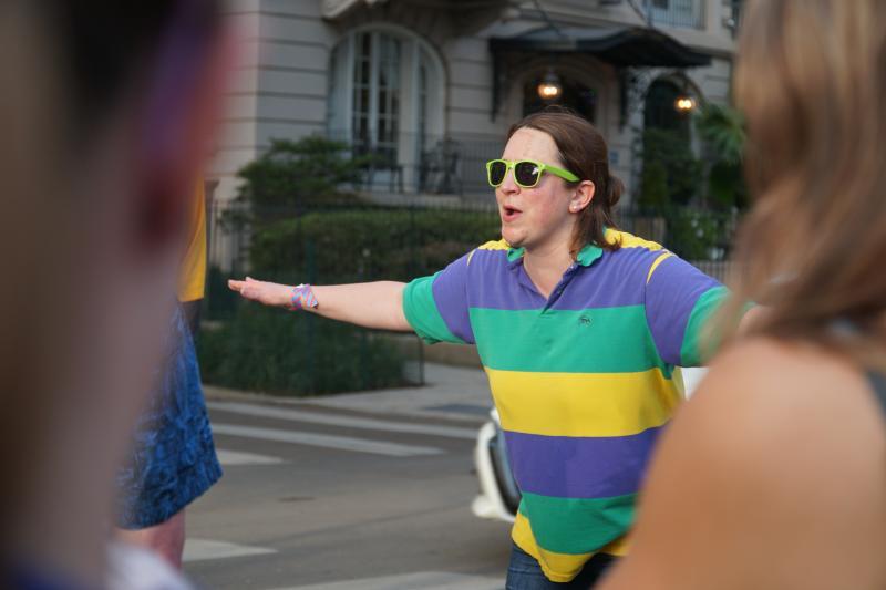 Sally Richardson on Mardi Gras tour