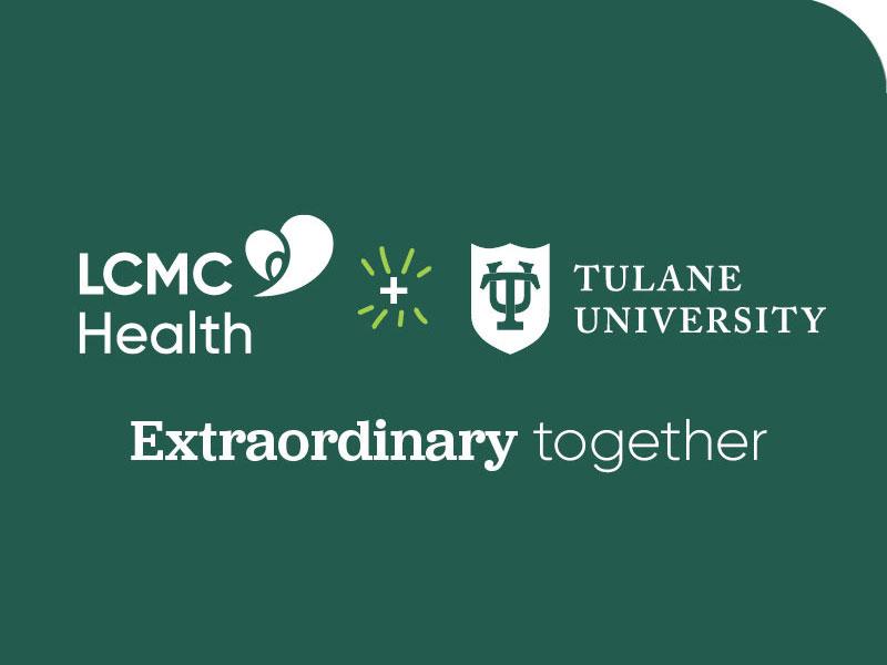 LCMC and Tulane logos LCMC and Tulane logos