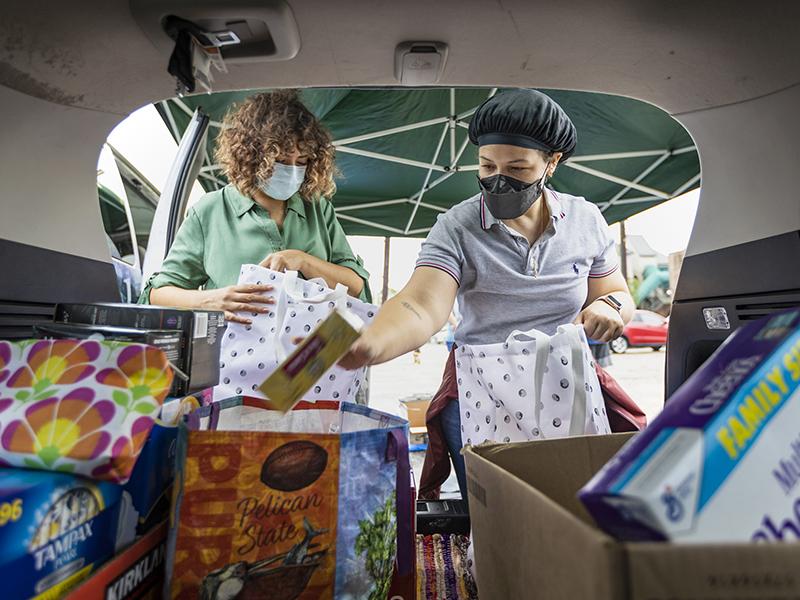 CPS volunteers collect donations